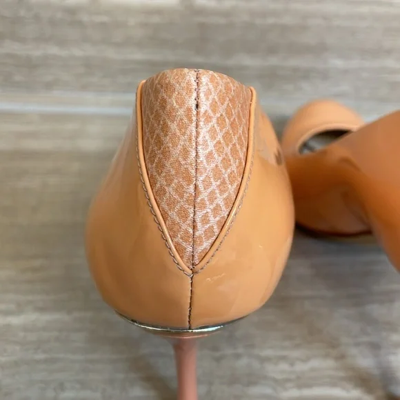 SAM EDELMAN UEC size 8 “Camdyn” Stiletto Heels coral orange pink heel detail - Picture 8 of 16